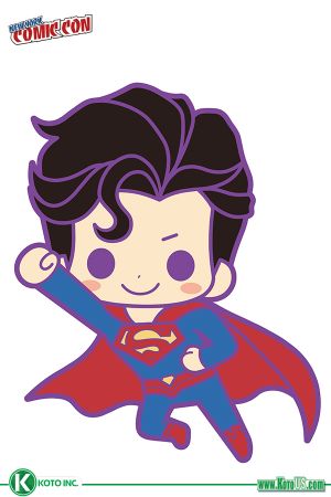 DC COMICS - SUPERMAN RUBBER CHARM WITH LANYARD - NYCC 2018 LIMITED EDITION