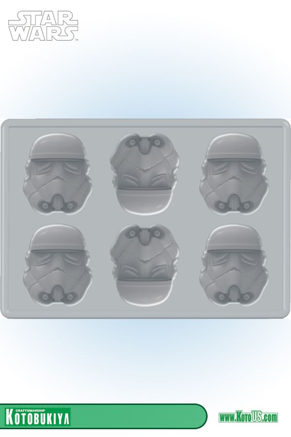 Star Wars Boba Fett Silicone Ice Cube Tray 6 Molds Licensed Kotobukiya 