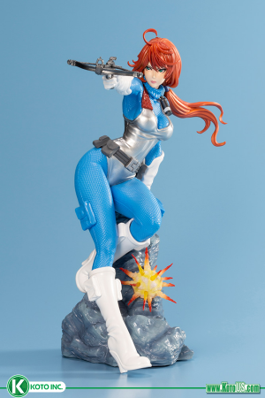 G.I.JOE SCARLETT SKY BLUE COLOR BISHOUJO STATUE
