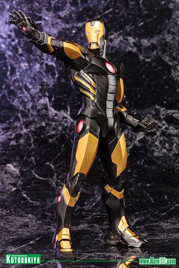 black iron man toy